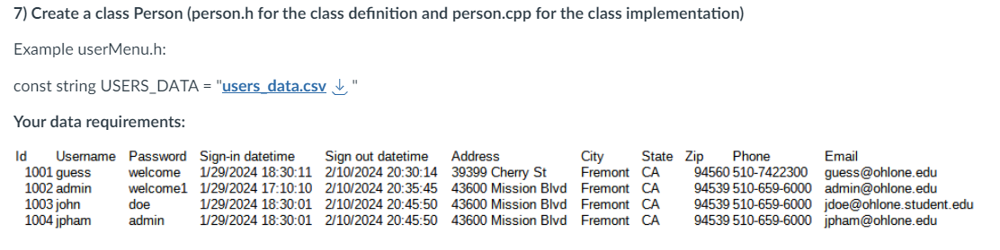  Please help me with this c++!!!Create an object-oriented programming (OOP) program