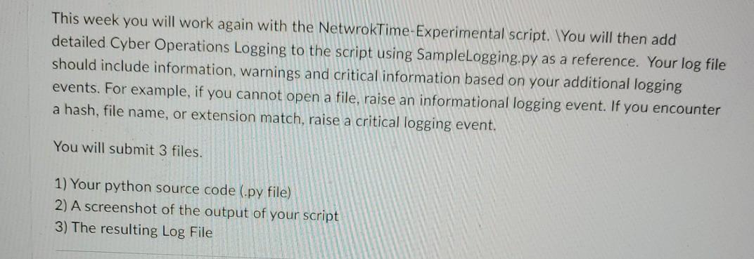  python. please show all 3 files needed...everything needed is shown. This