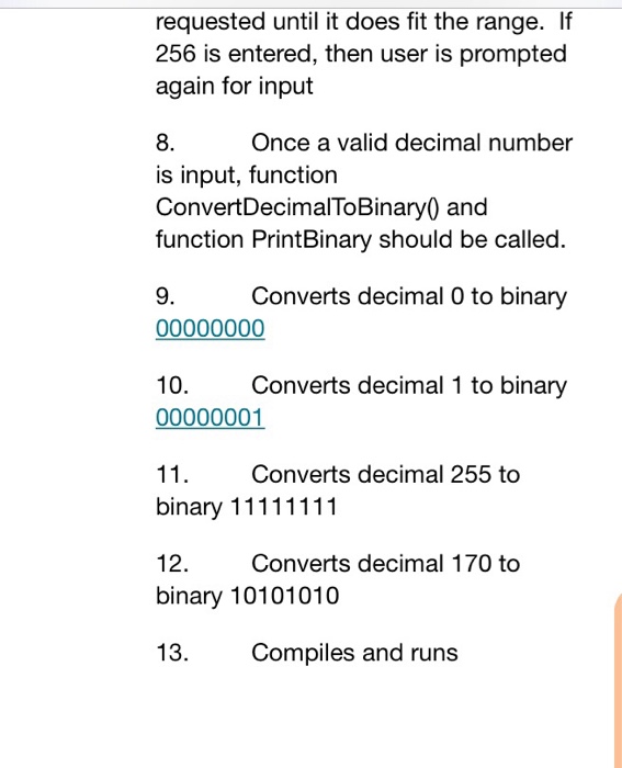 divide by 2 In for loop, use a bitmask to determine if