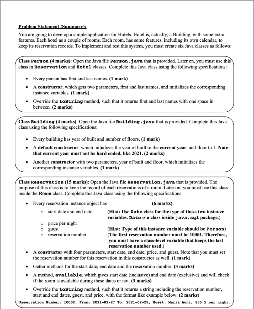  Problem Statement (Summary): You are going to develop a simple application