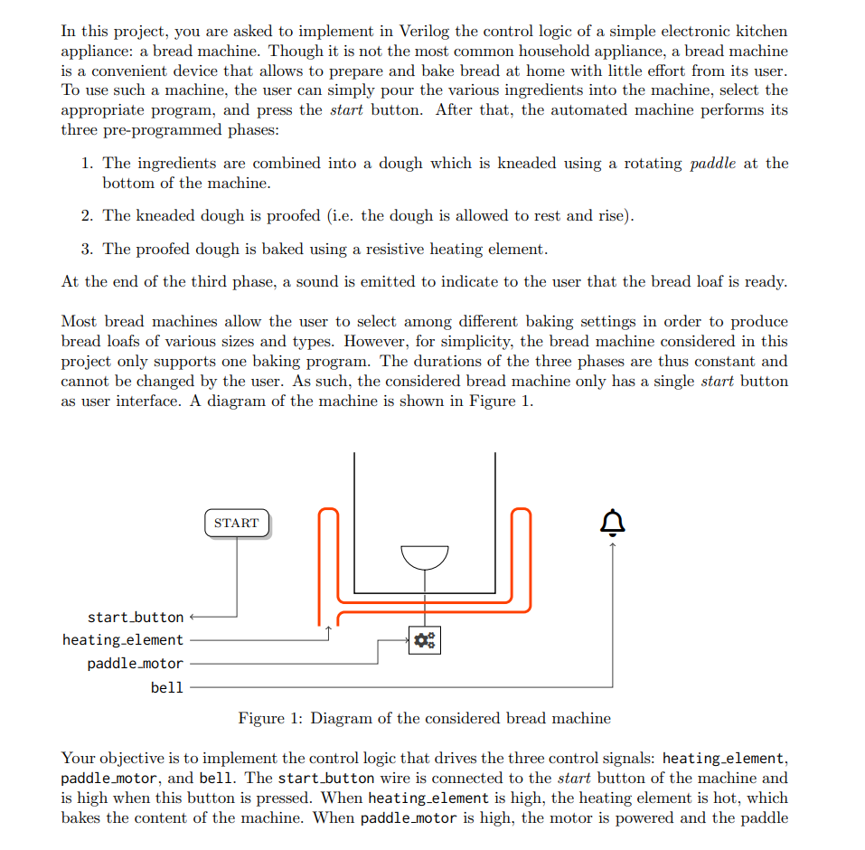 Please complete the control module in Verilog. In this project, you are