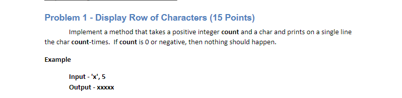 answer. must be done in java This assignment presents multiple problems that