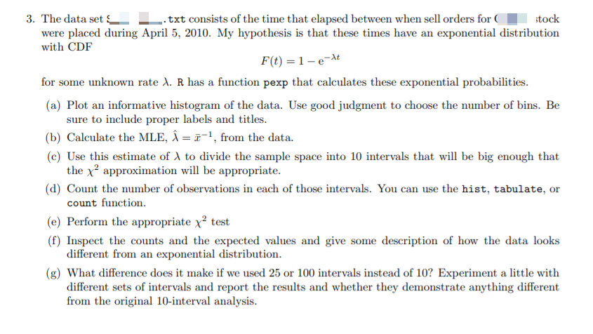  Solve Using R code Here is sample test data.txt 3. The