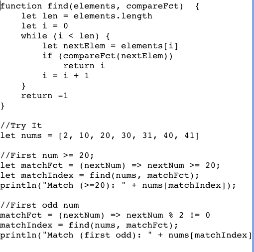 I am attempting to create an algorithm that finds the last element