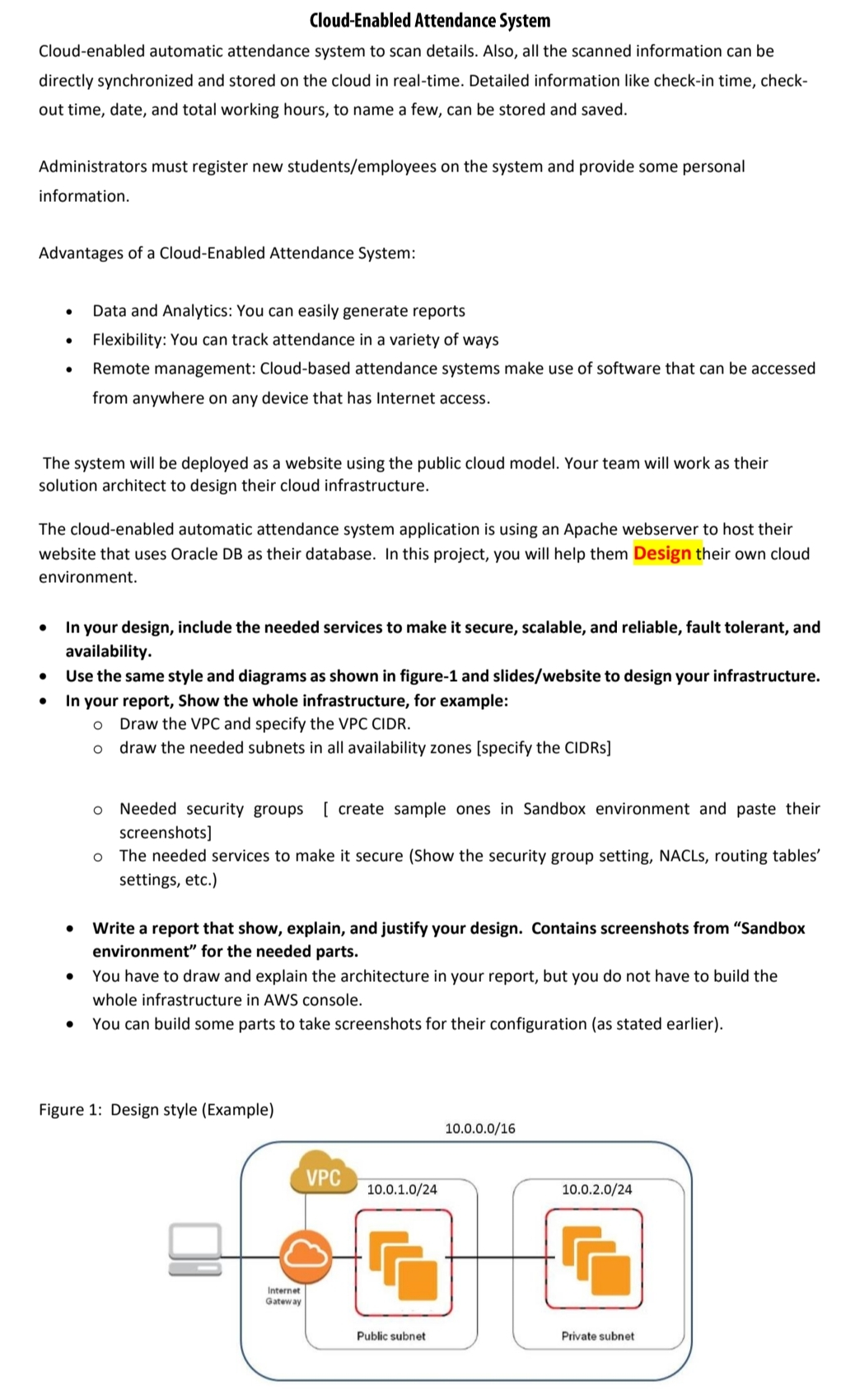  Design Cloud-Enabled Attendance System 