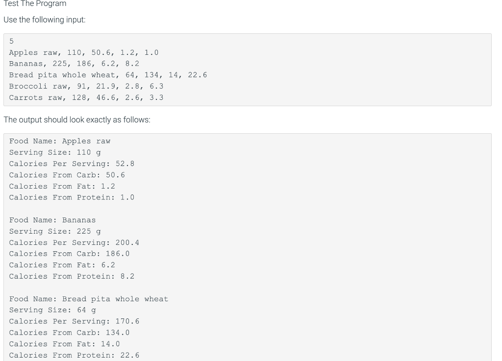 following plan: Description This program instantiates and uses instances of a class