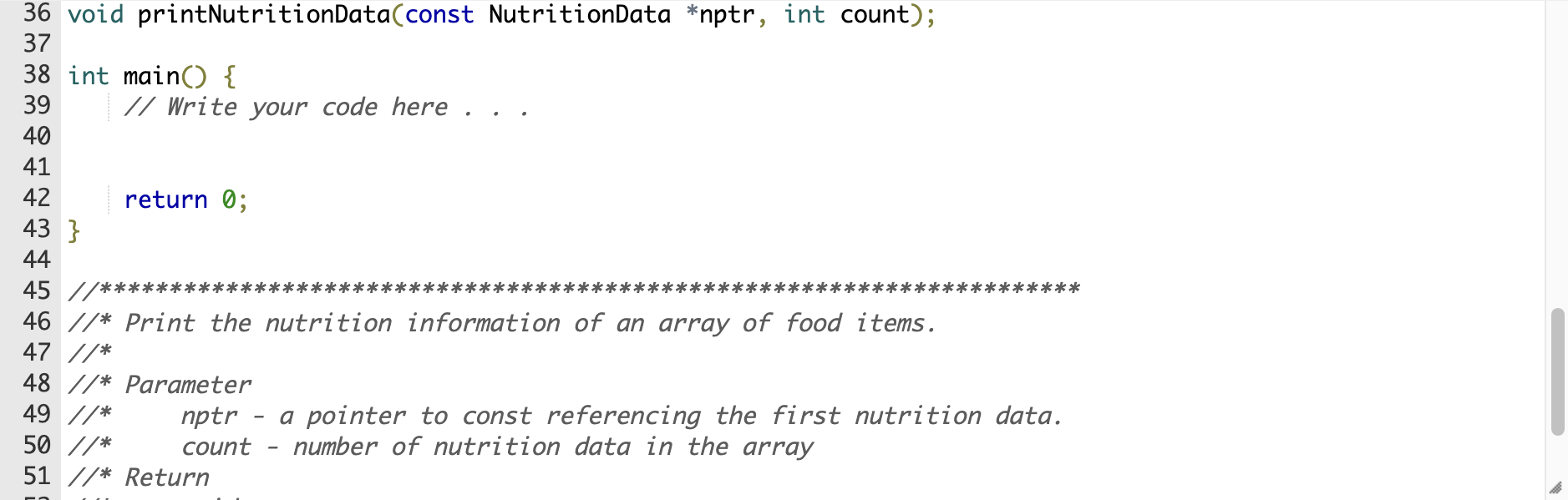 field should have a comment documenting what it is for. Add the