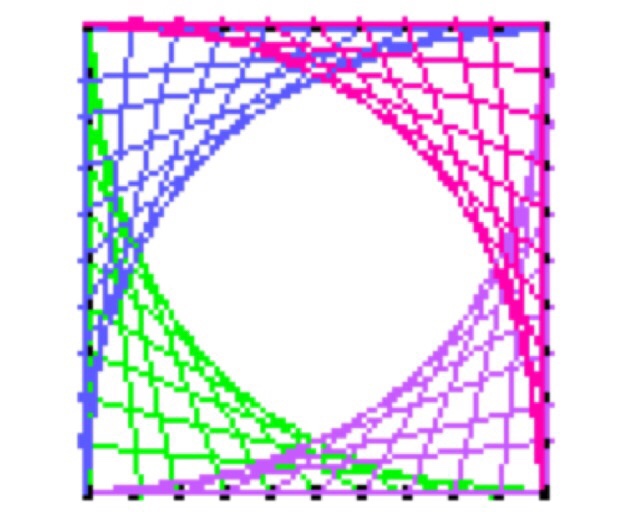 In Python 3, use the tkinter module to draw the picture I