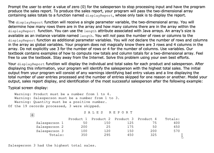 the solution to a Programming Project is not an exercise in finding