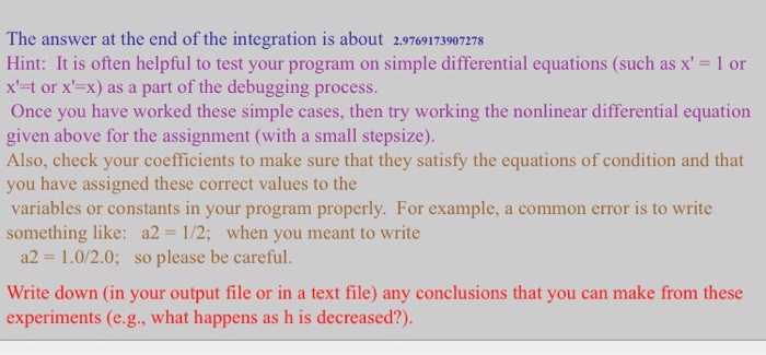 programming assignment* please also include a typed final conclusion about the program