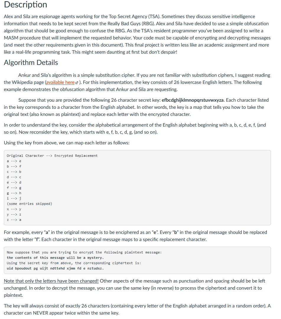  please write it in x86 assembly language. Description Alex and Sila