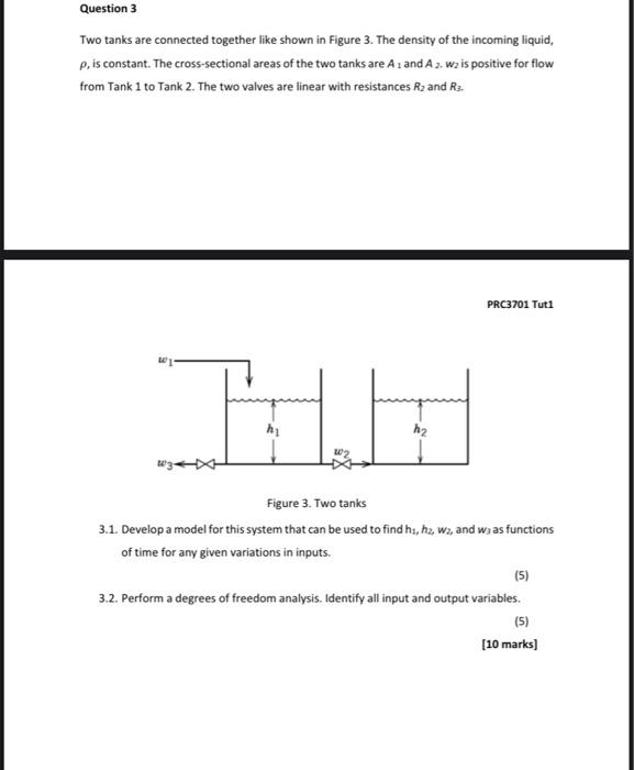 flow system consisting of a sealed tank with incondensable gas above the