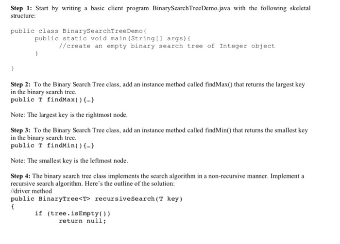  public class BinaryTree { private T data; private BinaryTree parent; private