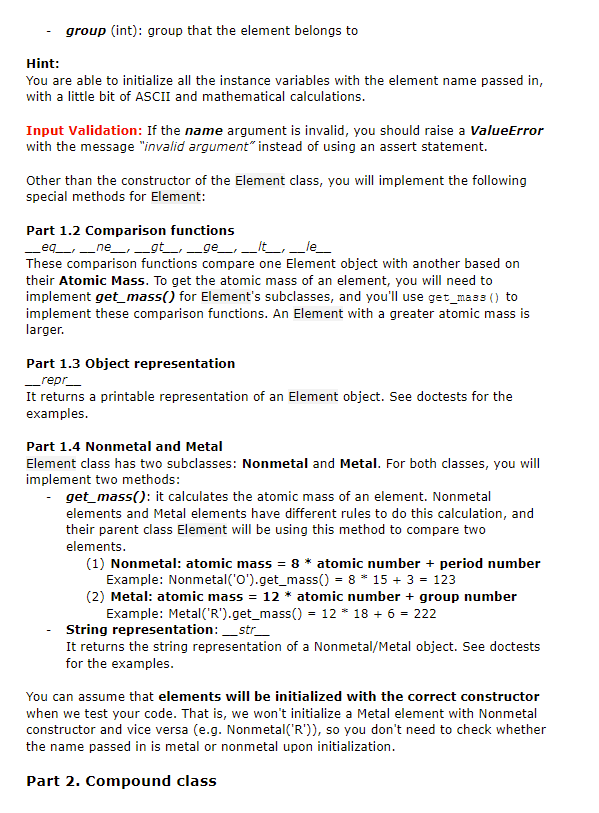 3 (everything in the images) Here is the code format and the