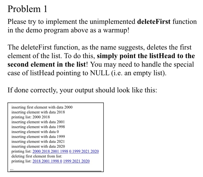 f("inserting element with data %dn-dataTolnsert); Node "current listHead: CAUTION while (current !=