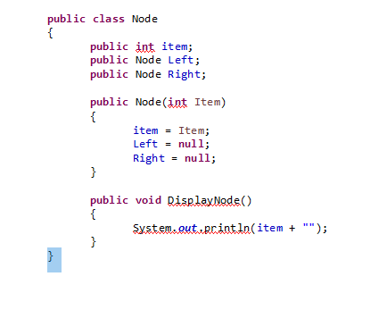 with a main method to test the operations. public class BinarySearchTreeClass /*