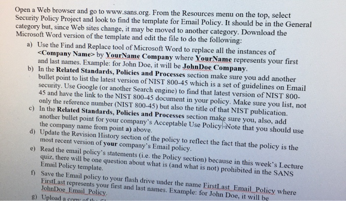 Create Security policy using templates Open a Web browser and go to