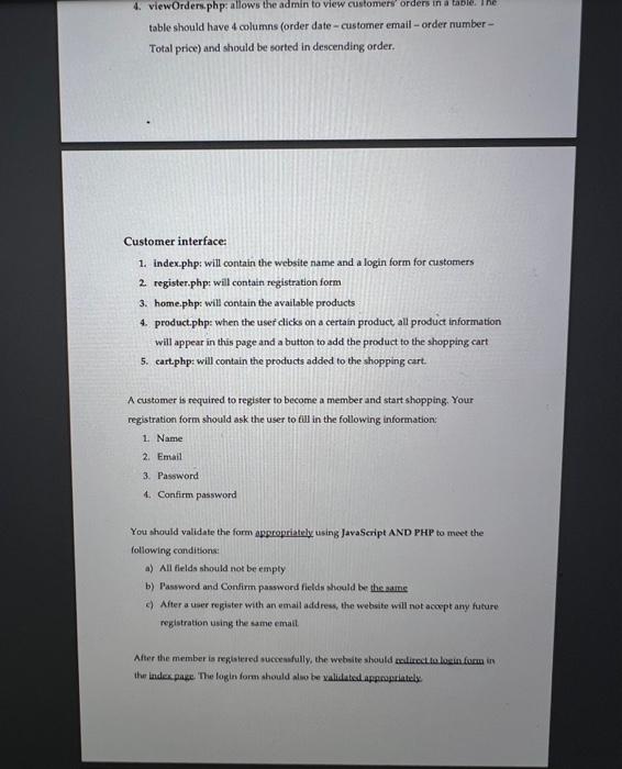 e-store (e.g. books - coffee - perfumes - organic food - etc.)