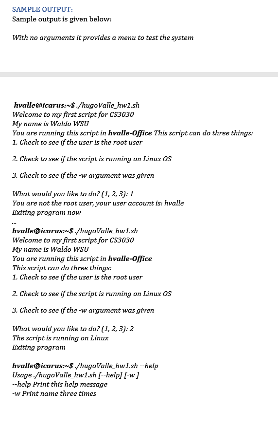 input with conditional statements Call functions Command line arguments. It also introduces