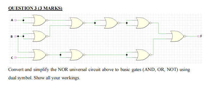 QUESTION 3 (3 MARKS) AE ...) BE EF . C Convert