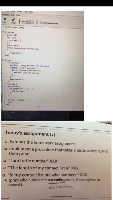  This is a Netlogo problem 