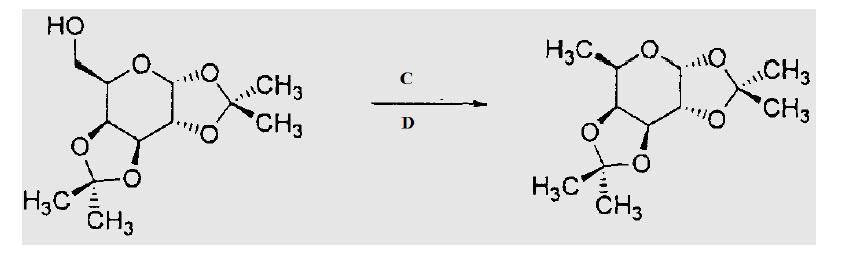 Write the missing reagents in the following schemes: DC