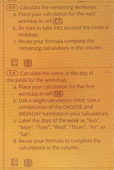in cell 116 . a. Place your calculation in cell 016. b.