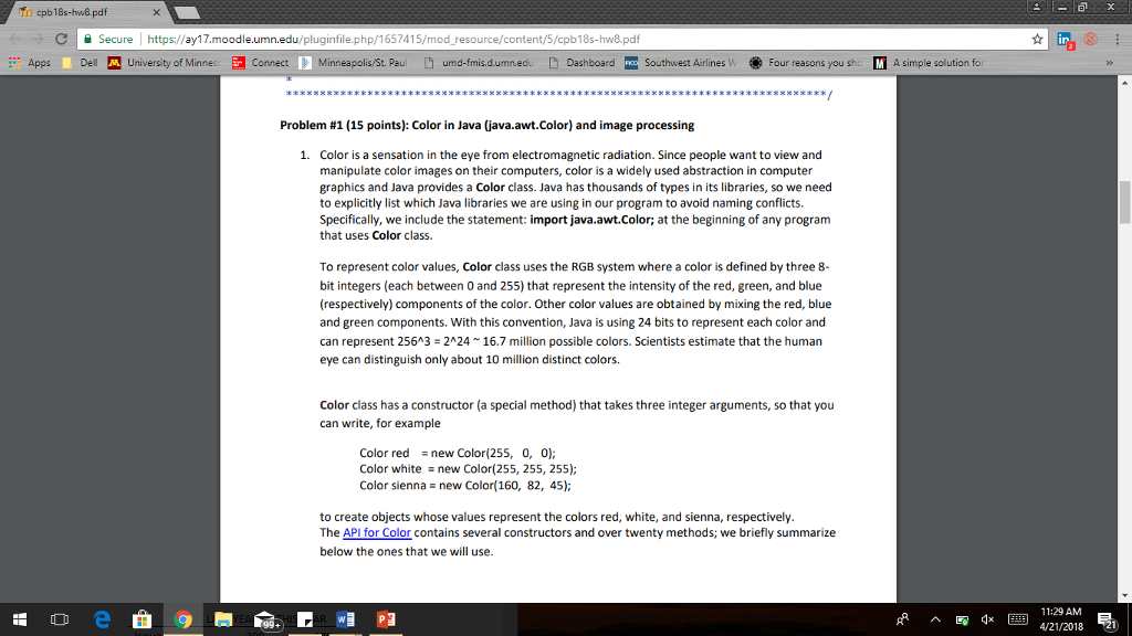  here is picture.java import java.awt.Color; import java.awt.FileDialog; import java.awt.Toolkit; import java.awt.event.ActionEvent;