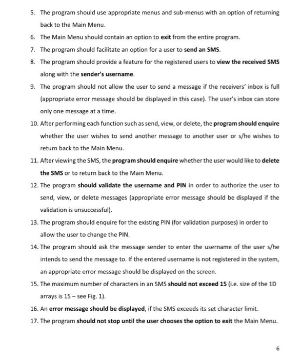 FIVE single dimensional character array of size FIFTEEN, as shown below in
