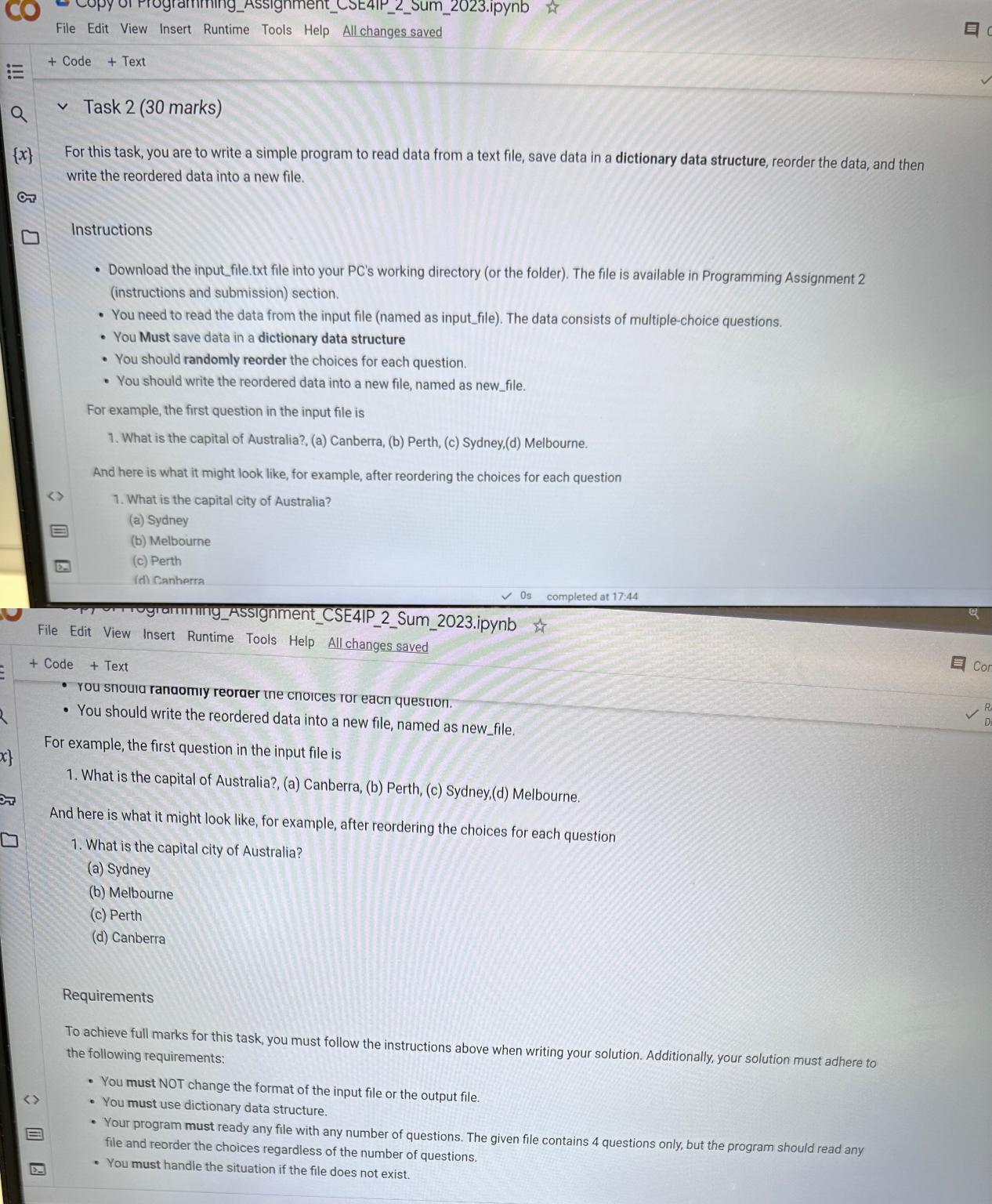  File Edit View Insert Runtime Tools Help All changes saved :=,+
