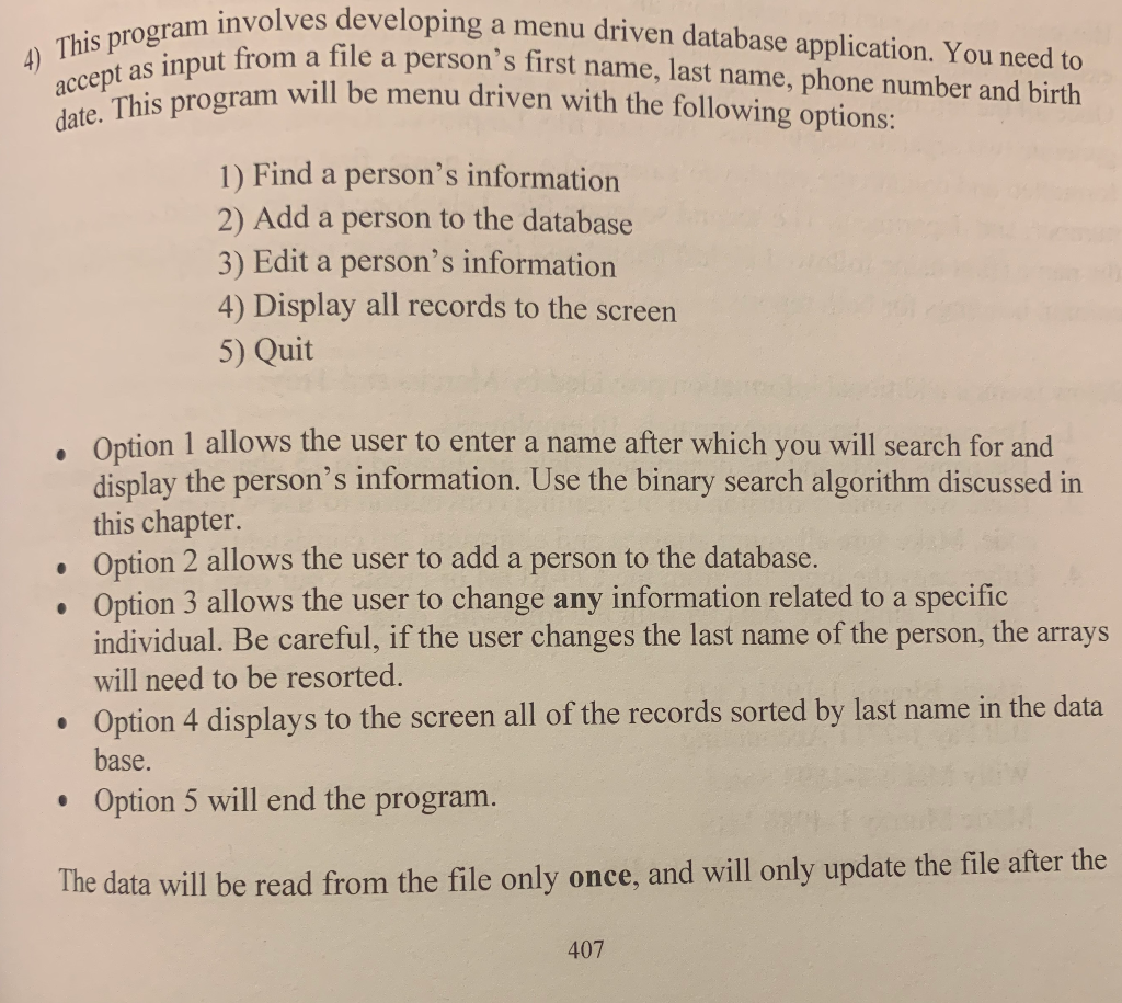 C++ developing involves ut from a file a person's first name,