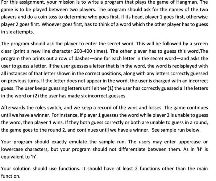  Please helppppp! The program should be done on C language. For