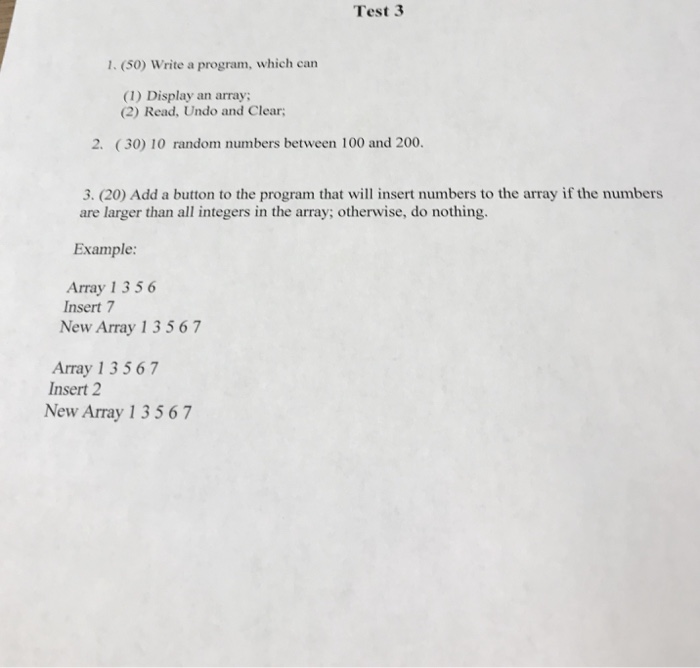  This program is in C# and on in C#. Answer this