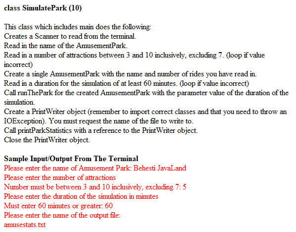 as the output file at the end of this problem. You will
