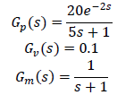 Calculate the open-loop transfer function given the following transfer functions, given this
