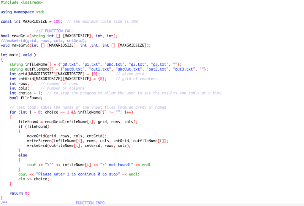 Find the errors of this 2D Array Program and then output the