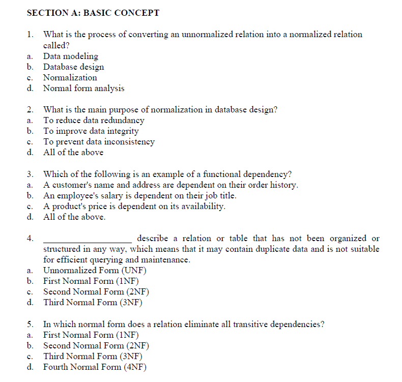  SECTION A: BASIC CONCEPT What is the process of converting an