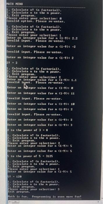 be like this ate a complete program that contains the following: a)