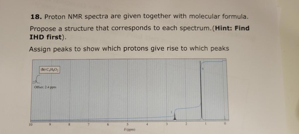  propose a structure and assign peaks 