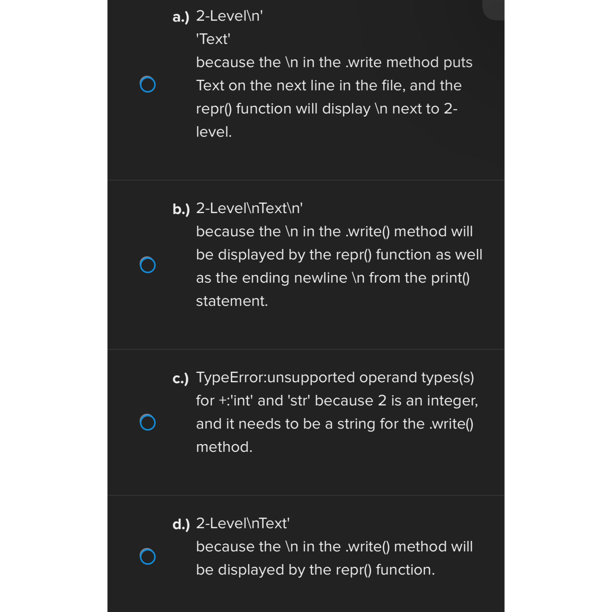  What is the output for the following code segment and why