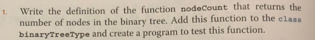  //Header File Binary Search Tree #ifndef H_binaryTree #define H_binaryTree #include using