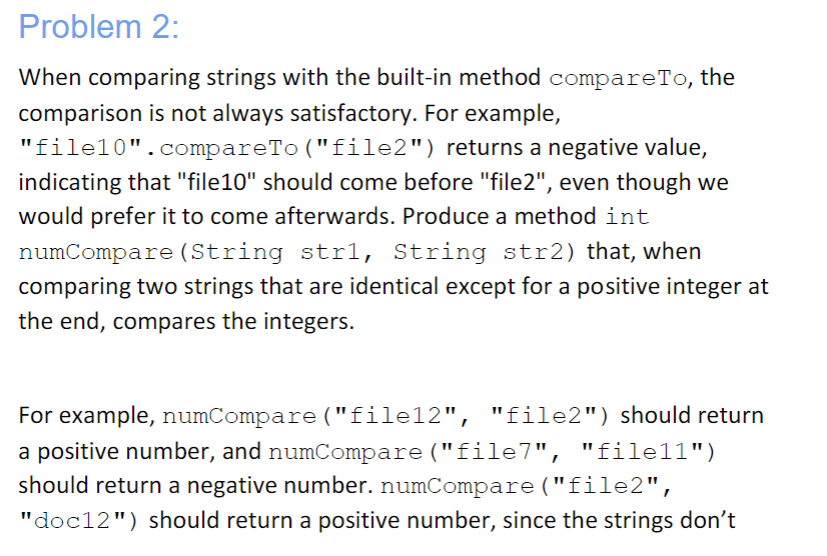 I need help with this ASAP! IN JAVA Please and thank you.