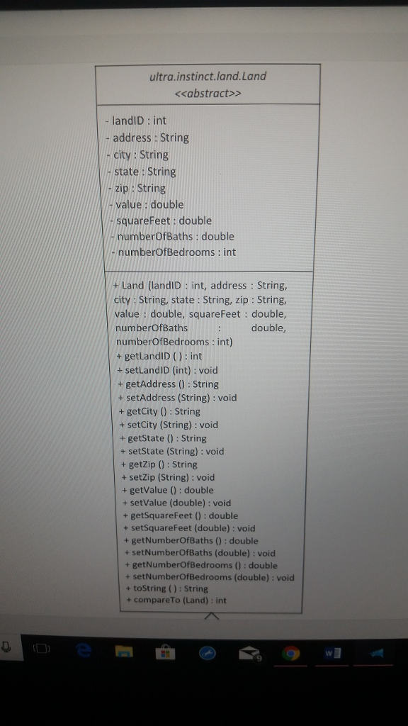 Create an Eclipse project named Manageland. Create a package named ultra.instinct.Manageland. Place