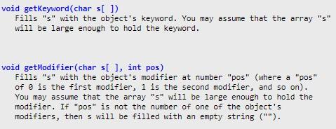 They would like you to write the code for a class called