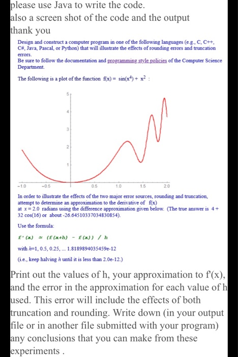 please write in java please use Java to write the code. also
