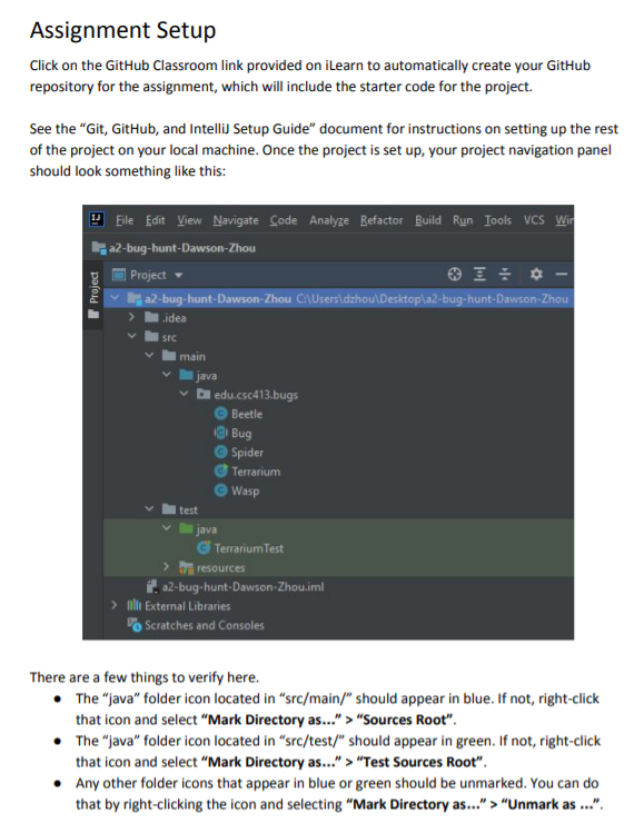 ASSIGNMENT for "TerrariumTest.java" first then the rest In this assignment, youll be