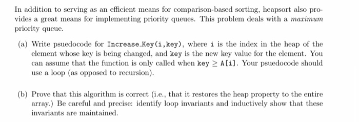  In addition to serving as an efficient means for comparison-based sorting,