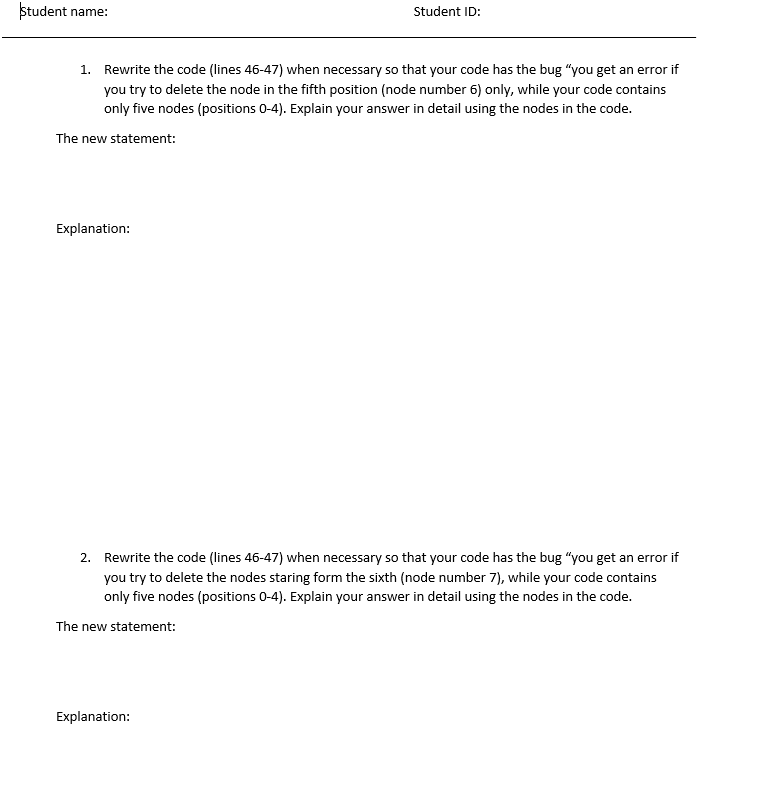  // A complete working C program to delete a node in