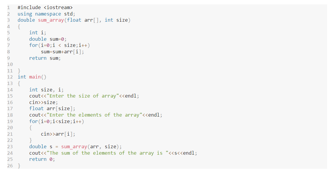 arr[], int size) c. How would you utilize the function in Procedure