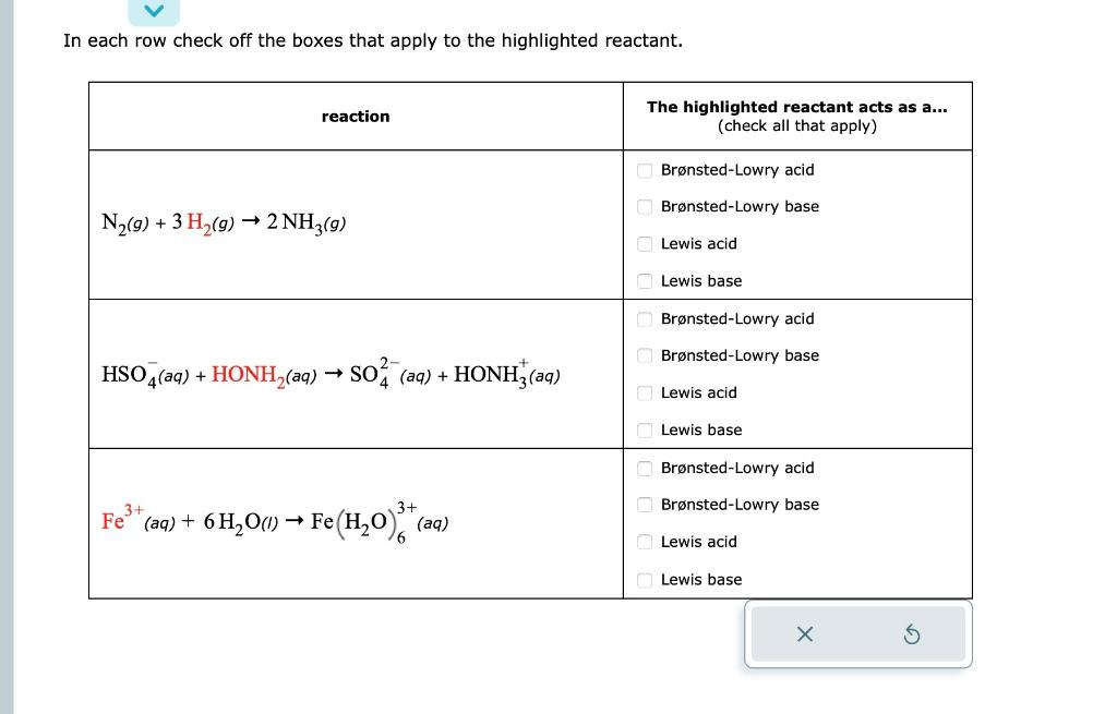 I need help with this question. In each row check off the